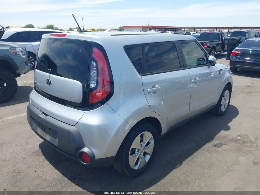 2014 Kia Soul VIN KNDJN2A21E7714249 IAAI salvage auction — THEFT, Salvage (Arizona), sold $2,150 on 2026-07-14 (photo 4)