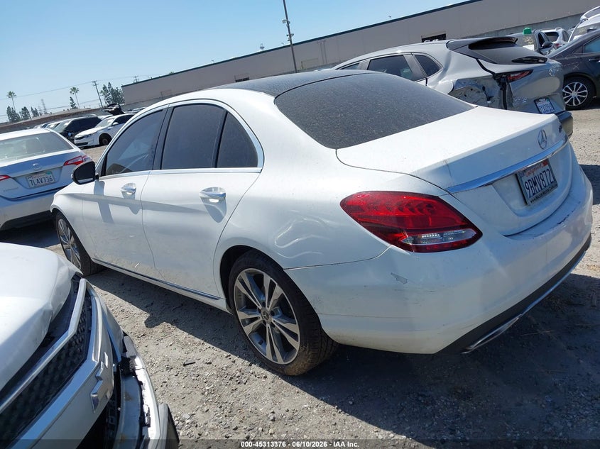2018 Mercedes-benz C-klasse VIN WDDWF4JB3JR404543 IAAI salvage auction — FRONT END, Wait Title, sold $4,800 on 2026-08-05 (photo 3)