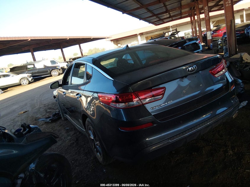 2020 Kia Optima VIN 5XXGT4L33LG393482 IAAI salvage auction — FRONT END, Salvage Title, sold $900 on 2026-07-21 (photo 3)