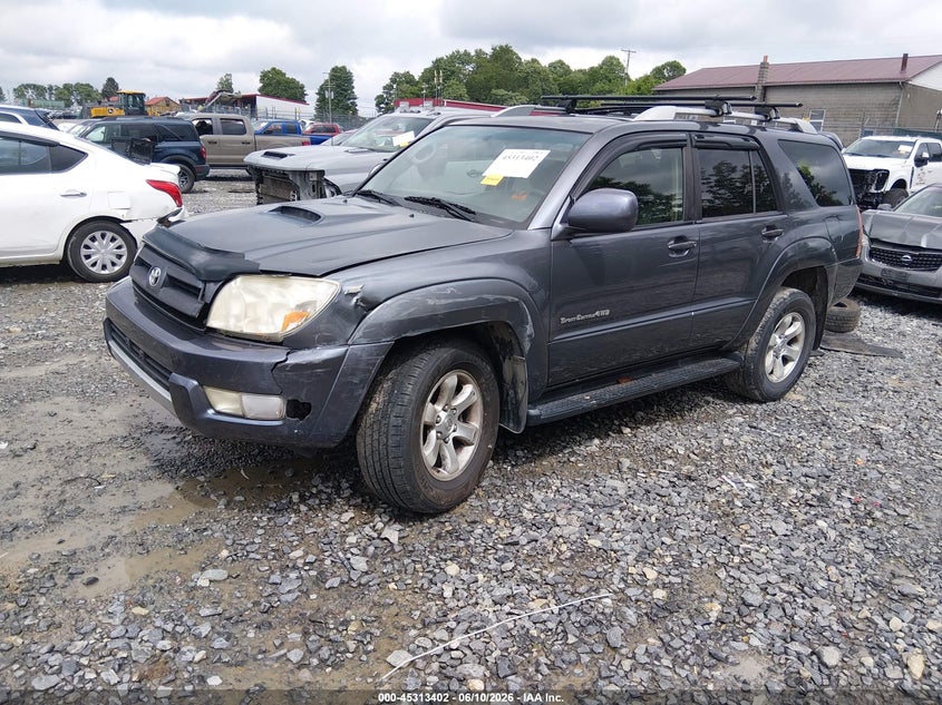 2004 Toyota 4runner VIN JTEBU14R848022732 IAAI salvage auction — LEFT FRONT, Salvage (West Virginia), sold $2,700 on 2026-07-29 (photo 2)