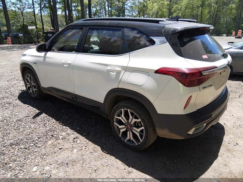 2021 Kia Seltos VIN KNDEUCA24M7193519 IAAI salvage auction — FRONT END, Salvage Title, sold $2,100 on 2026-07-28 (photo 3)