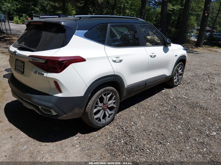 2021 Kia Seltos VIN KNDEUCA24M7193519 IAAI salvage auction — FRONT END, Salvage Title, sold $2,100 on 2026-07-28 (photo 4)