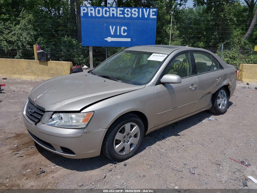 2009 Hyundai Sonata VIN 5NPET46C29H453574 IAAI salvage auction — FRONT END, Clear (Indiana), sold $400 on 2026-07-22 (photo 2)