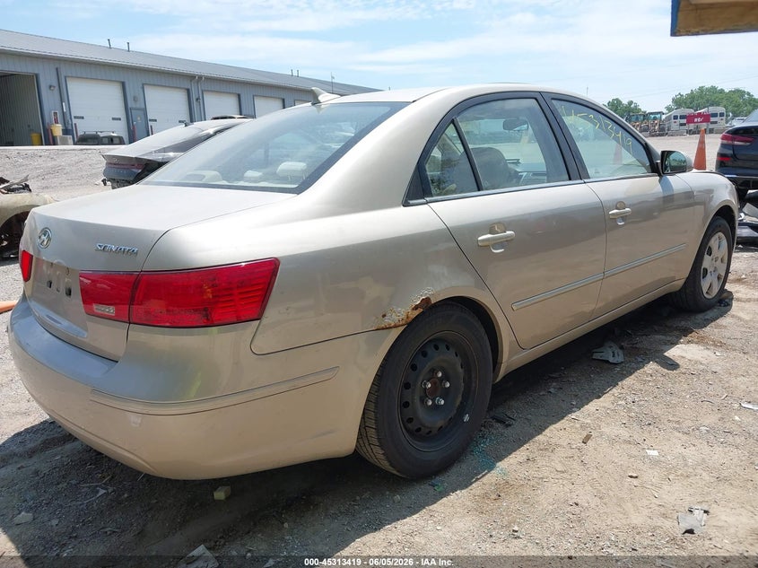 2009 Hyundai Sonata VIN 5NPET46C29H453574 IAAI salvage auction — FRONT END, Clear (Indiana), sold $400 on 2026-07-22 (photo 4)