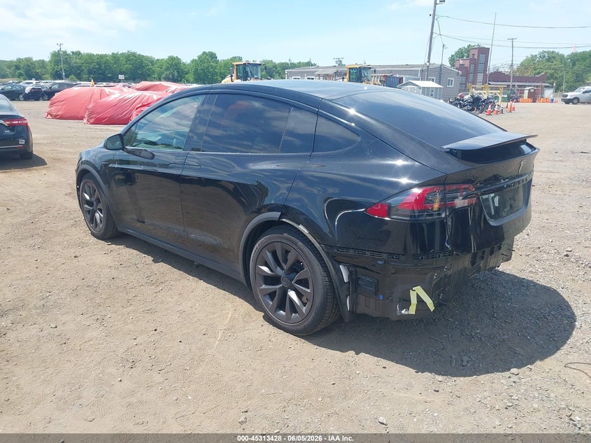 2022 Tesla Model x VIN 7SAXCBE57NF328517 IAAI salvage auction — REAR END, Salvage (Idaho), sold $17,200 on 2026-07-29 (photo 3)