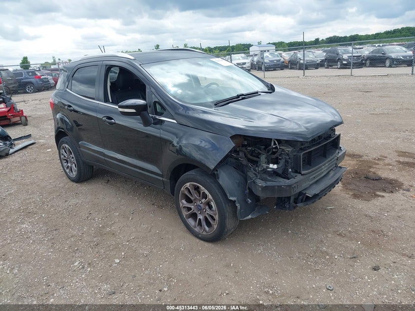 2019 Ford Ecosport VIN MAJ6S3KLXKC271118 IAAI salvage auction — FRONT END, Salvage Title, sold $25 on 2026-07-29 (photo 1)