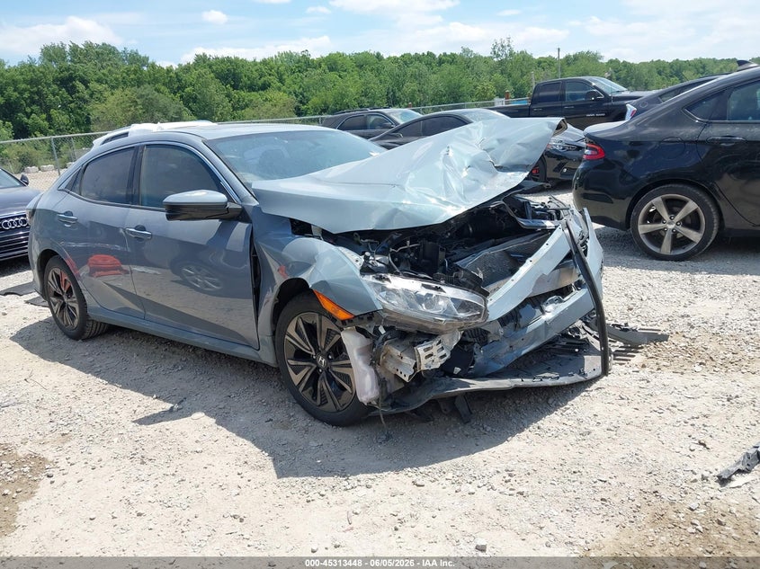 2017 Honda Civic VIN SHHFK7H57HU223306 IAAI salvage auction — FRONT END, Salvage Title, sold $2,875 on 2026-07-08 (photo 1)