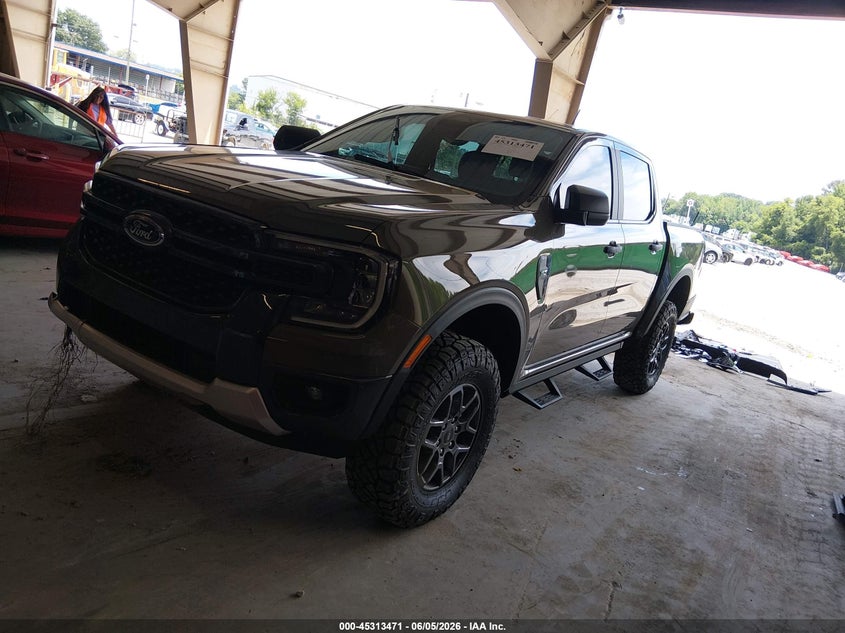 2025 Ford Ranger VIN 1FTER4HH3SLE53690 IAAI salvage auction — FRONT & REAR, Salvage (Tennessee), sold $13,600 on 2026-07-24 (photo 2)