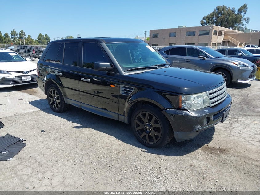 2008 Land rover Range rover sport VIN SALSK25408A186373 IAAI salvage auction — RIGHT FRONT, Salvage (California), sold $500 on 2026-07-06 (photo 1)