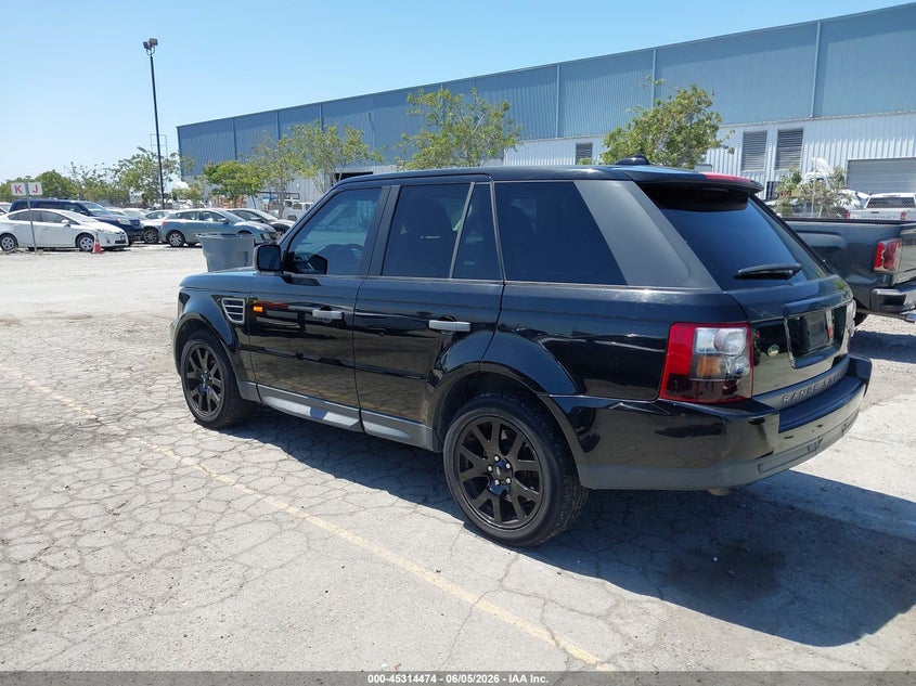 2008 Land rover Range rover sport VIN SALSK25408A186373 IAAI salvage auction — RIGHT FRONT, Salvage (California), sold $500 on 2026-07-06 (photo 3)