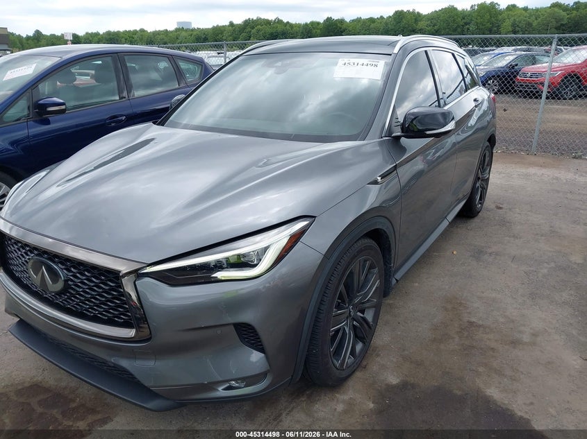 2020 Infiniti Qx50 VIN 3PCAJ5M34LF111725 IAAI salvage auction — HAIL, Salvage Title, sold $9,700 on 2026-08-06 (photo 6)