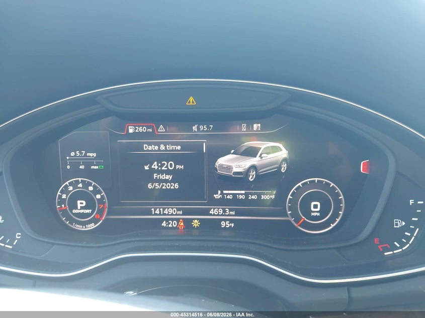 2018 Audi Q5 VIN WA1ANAFY8J2010123 IAAI salvage auction — WATER/FLOOD, Salvage Title, sold $5,600 on 2026-07-10 (photo 7)