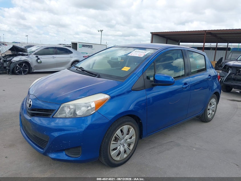 2013 Toyota Yaris VIN JTDKTUD36DD561118 IAAI salvage auction — REAR END, Original (Texas), sold $3,500 on 2026-07-22 (photo 2)