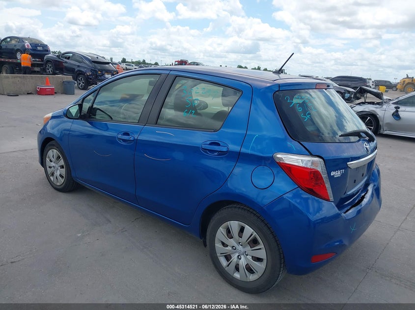 2013 Toyota Yaris VIN JTDKTUD36DD561118 IAAI salvage auction — REAR END, Original (Texas), sold $3,500 on 2026-07-22 (photo 3)