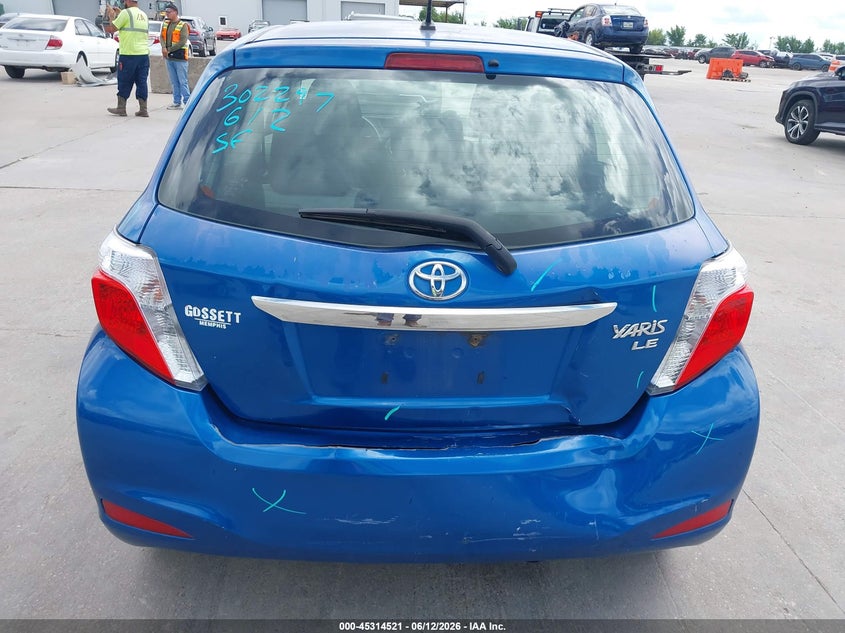 2013 Toyota Yaris VIN JTDKTUD36DD561118 IAAI salvage auction — REAR END, Original (Texas), sold $3,500 on 2026-07-22 (photo 6)