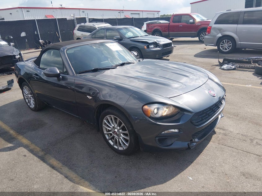 2017 Fiat 124 spider VIN JC1NFAEK4H0103466 IAAI salvage auction — LEFT & RIGHT, Salvage (South Carolina), sold $3,400 on 2026-07-29 (photo 1)