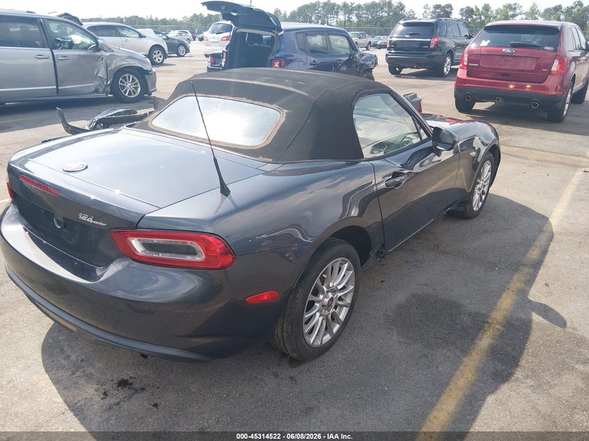 2017 Fiat 124 spider VIN JC1NFAEK4H0103466 IAAI salvage auction — LEFT & RIGHT, Salvage (South Carolina), sold $3,400 on 2026-07-29 (photo 4)