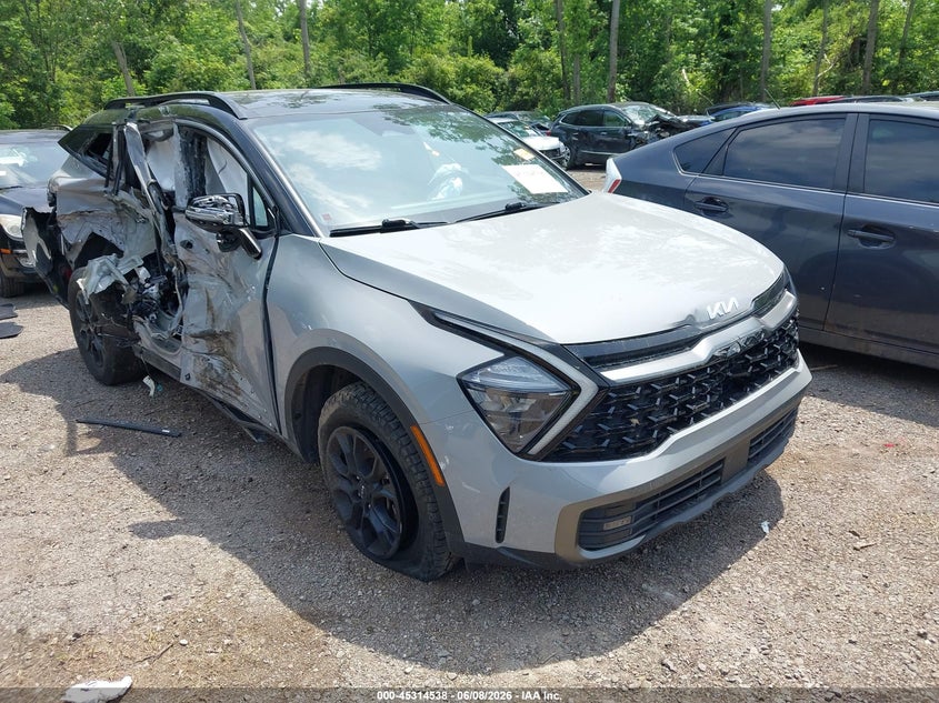 2023 Kia Sportage VIN 5XYK7CAF4PG084353 IAAI salvage auction — RIGHT SIDE, Salvage Title, sold $3,050 on 2026-07-21 (photo 1)
