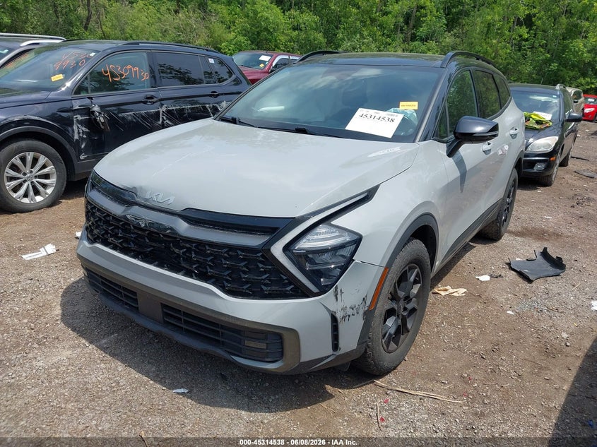 2023 Kia Sportage VIN 5XYK7CAF4PG084353 IAAI salvage auction — RIGHT SIDE, Salvage Title, sold $3,050 on 2026-07-21 (photo 2)