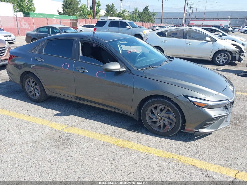 2024 Hyundai Elantra VIN KMHLM4DG6RU708383 IAAI salvage auction — LEFT SIDE, Salvage (California), sold $25 on 2026-07-28 (photo 1)