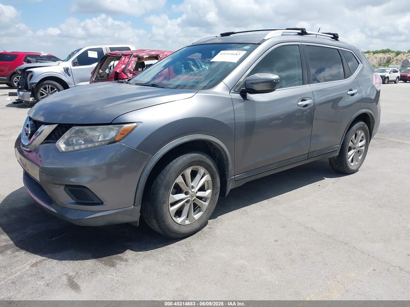 2016 Nissan Rogue VIN KNMAT2MV6GP676970 IAAI salvage auction — NORMAL WEAR, Salvage Title, sold $2,100 on 2026-07-23 (photo 2)