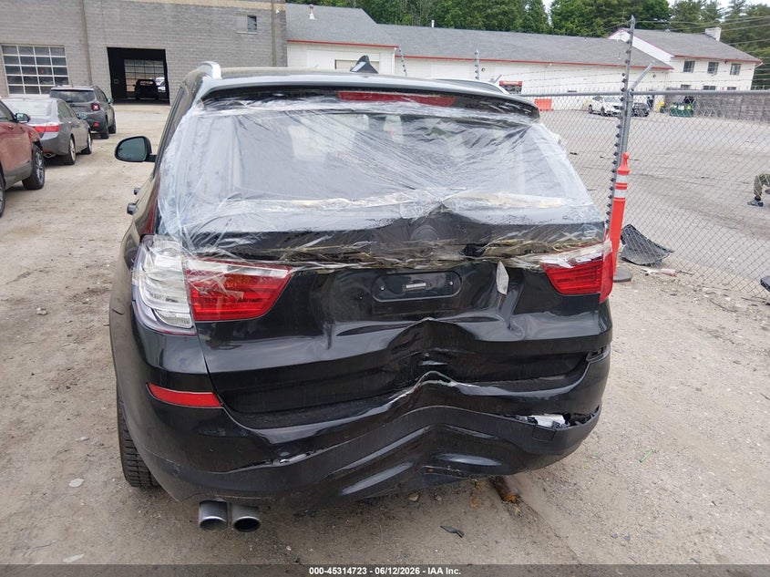 2016 BMW X3 VIN 5UXWX9C5XG0D92658 IAAI salvage auction — REAR END, Salvage Title, sold $450 on 2026-07-24 (photo 6)