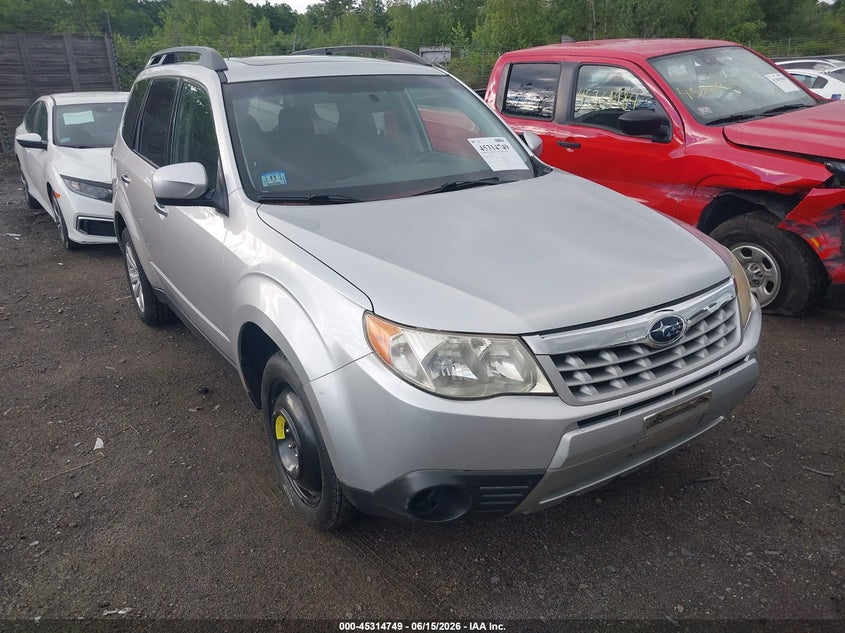 2011 Subaru Forester VIN JF2SHADC4BH737428 IAAI salvage auction — RIGHT FRONT, Clear (Massachusetts), sold $1,550 on 2026-07-17 (photo 1)