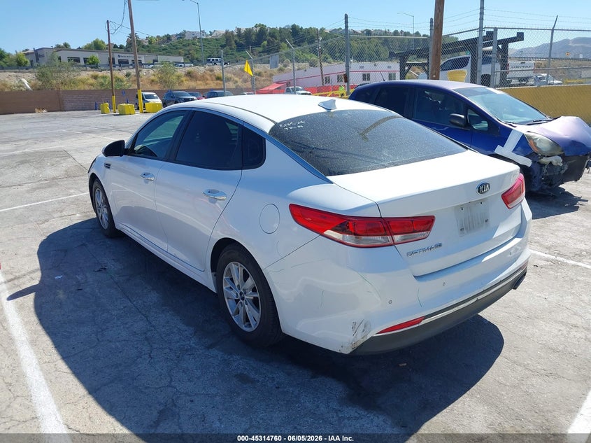 2018 Kia Optima VIN 5XXGT4L3XJG234584 IAAI salvage auction — THEFT, Salvage Title, sold $1,800 on 2026-07-05 (photo 3)