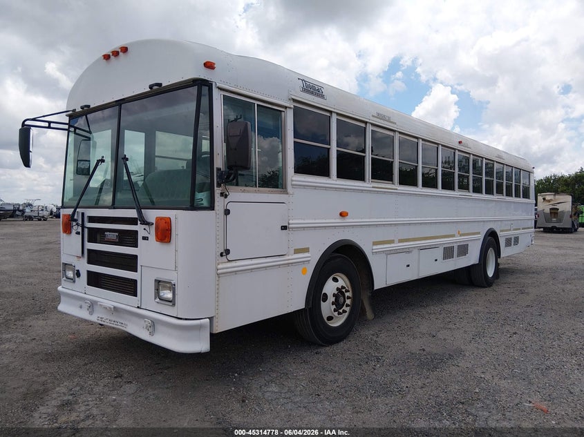 2013 Thomas Transit bus VIN 1T88S2E20D1155245 IAAI salvage auction — SIDE, Sf97 (Texas), sold $16,000 on 2026-07-07 (photo 2)
