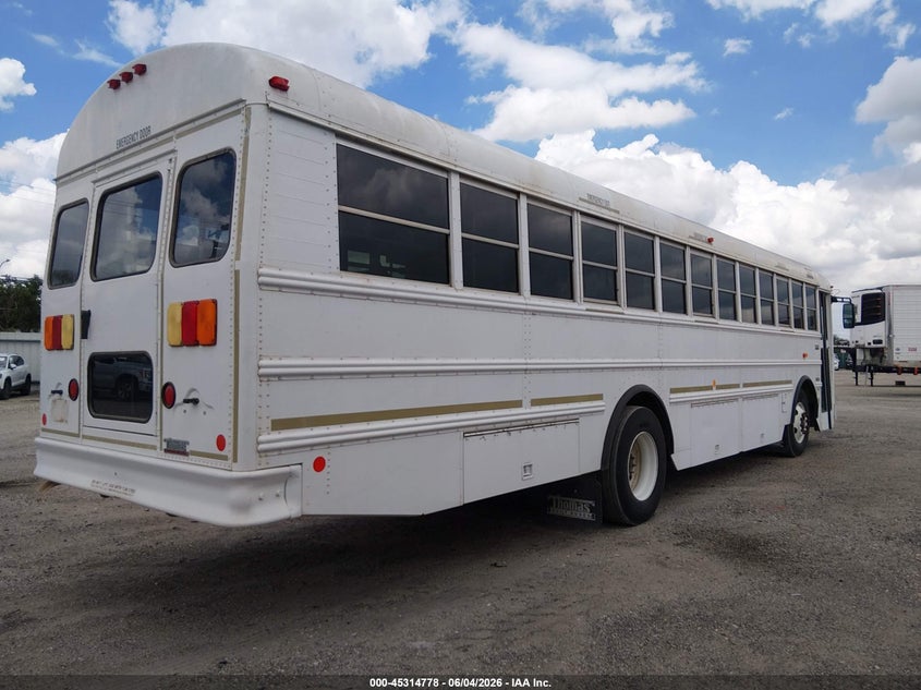 2013 Thomas Transit bus VIN 1T88S2E20D1155245 IAAI salvage auction — SIDE, Sf97 (Texas), sold $16,000 on 2026-07-07 (photo 4)