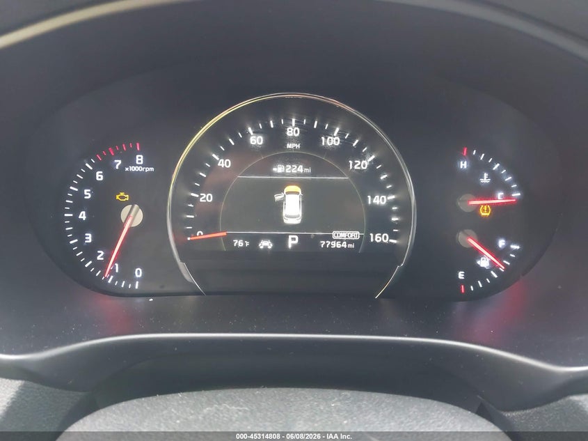 2020 Kia Sorento VIN 5XYPH4A52LG639715 IAAI salvage auction — FRONT END, Salvage Title, sold $4,250 on 2026-07-09 (photo 7)