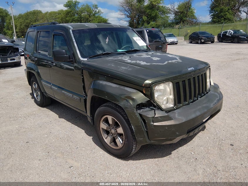 2008 Jeep Liberty (north america) VIN 1J8GN28K98W269150 IAAI salvage auction — FRONT END, Certificate Of Title (Nebraska), sold $550 on 2026-07-09 (photo 1)
