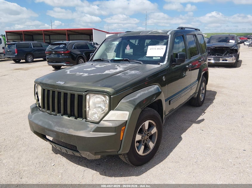 2008 Jeep Liberty (north america) VIN 1J8GN28K98W269150 IAAI salvage auction — FRONT END, Certificate Of Title (Nebraska), sold $550 on 2026-07-09 (photo 2)