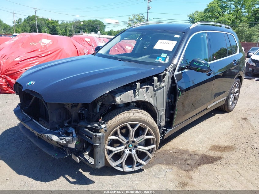 2020 BMW X7 VIN 5UXCW2C00L9A02075 IAAI salvage auction — FRONT END, Salvage Title, sold $15,100 on 2026-07-29 (photo 6)