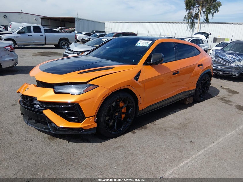 2024 Lamborghini Urus VIN ZPBUC3ZL2RLA31844 IAAI salvage auction — RIGHT FRONT, Salvage Title, sold $163,000 on 2026-09-14 (photo 2)