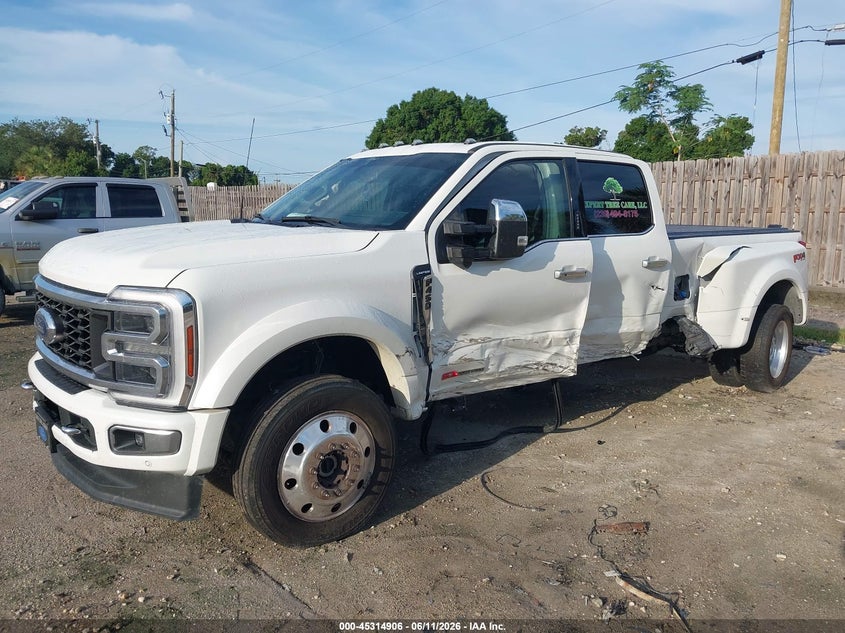 2024 Ford F450 VIN 1FT8W4DMXREE05966 IAAI salvage auction — LEFT SIDE, Salvage Title, sold $33,700 on 2026-08-25 (photo 6)