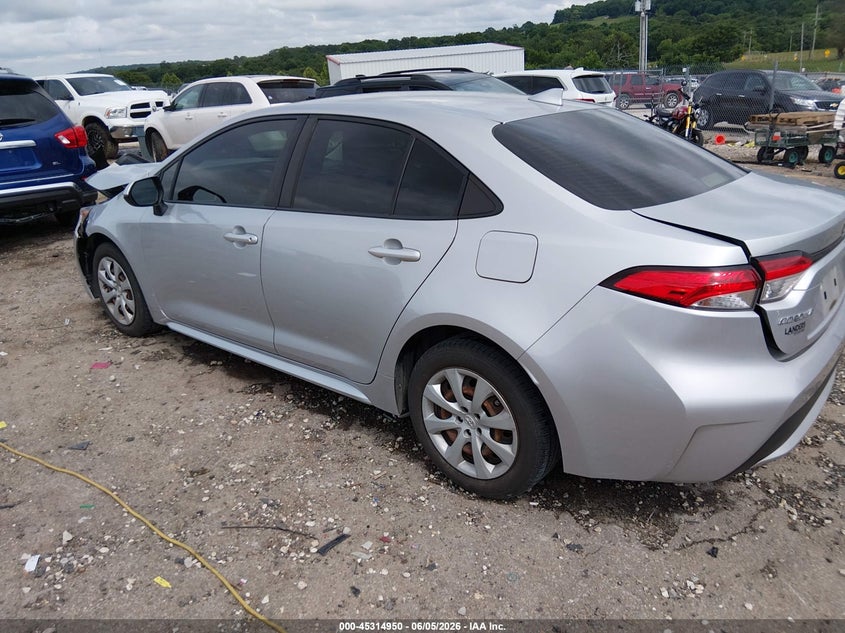 2020 Toyota Corolla VIN JTDEPRAE6LJ005542 IAAI salvage auction — FRONT END, Salvage Title, sold $3,550 on 2026-08-02 (photo 3)