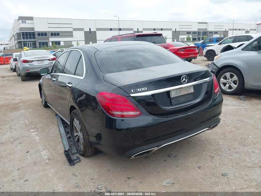 2016 Mercedes-benz C-klasse VIN WDDWF4JB7GR153468 IAAI salvage auction — FRONT END, Salvage Title, sold $3,625 on 2026-08-05 (photo 3)