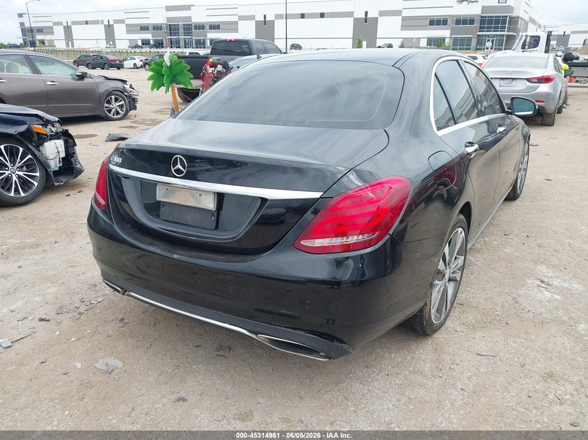 2016 Mercedes-benz C-klasse VIN WDDWF4JB7GR153468 IAAI salvage auction — FRONT END, Salvage Title, sold $3,625 on 2026-08-05 (photo 4)