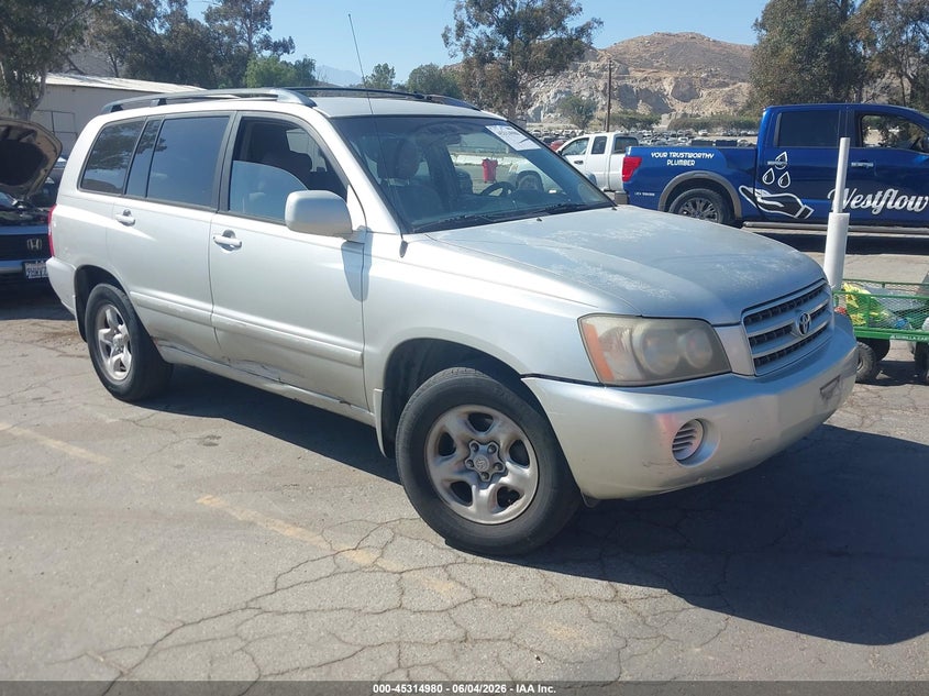 2003 Toyota Highlander VIN JTEGD21A530071412 IAAI salvage auction — NORMAL WEAR, Clear - Dealer Only (California), sold $400 on 2026-07-07 (photo 1)
