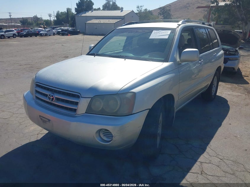 2003 Toyota Highlander VIN JTEGD21A530071412 IAAI salvage auction — NORMAL WEAR, Clear - Dealer Only (California), sold $400 on 2026-07-07 (photo 2)