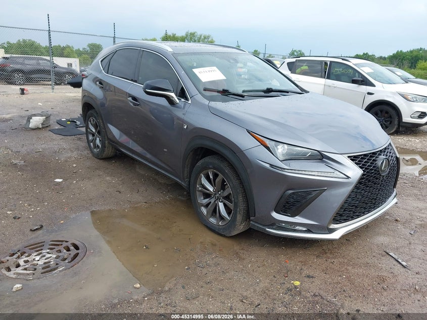 2021 Lexus Nx VIN JTJSARBZ1M2193689 IAAI salvage auction — LEFT SIDE, Clear Claim Paid (Wisconsin), sold $11,000 on 2026-07-28 (photo 1)