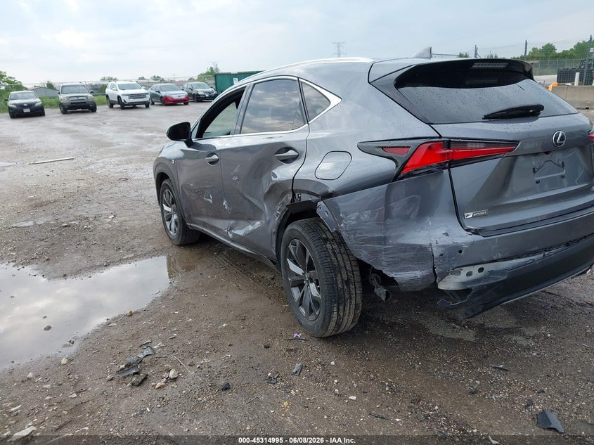2021 Lexus Nx VIN JTJSARBZ1M2193689 IAAI salvage auction — LEFT SIDE, Clear Claim Paid (Wisconsin), sold $11,000 on 2026-07-28 (photo 3)