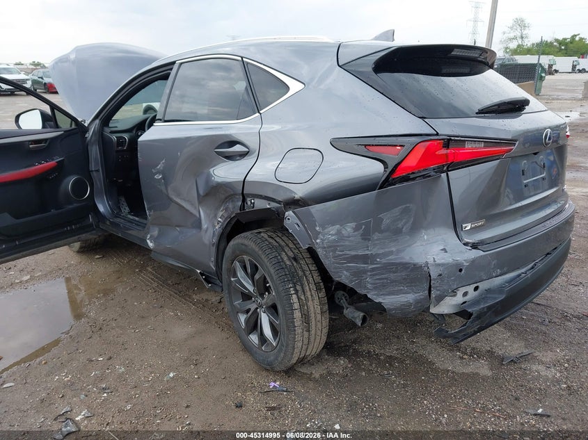 2021 Lexus Nx VIN JTJSARBZ1M2193689 IAAI salvage auction — LEFT SIDE, Clear Claim Paid (Wisconsin), sold $11,000 on 2026-07-28 (photo 6)