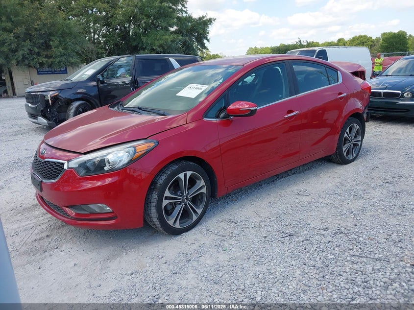 2014 Kia Forte VIN KNAFX4A81E5232020 IAAI salvage auction — REAR END, Salvage Title, sold $1,050 on 2026-07-23 (photo 2)