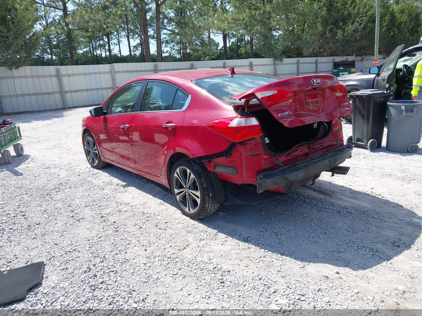 2014 Kia Forte VIN KNAFX4A81E5232020 IAAI salvage auction — REAR END, Salvage Title, sold $1,050 on 2026-07-23 (photo 3)