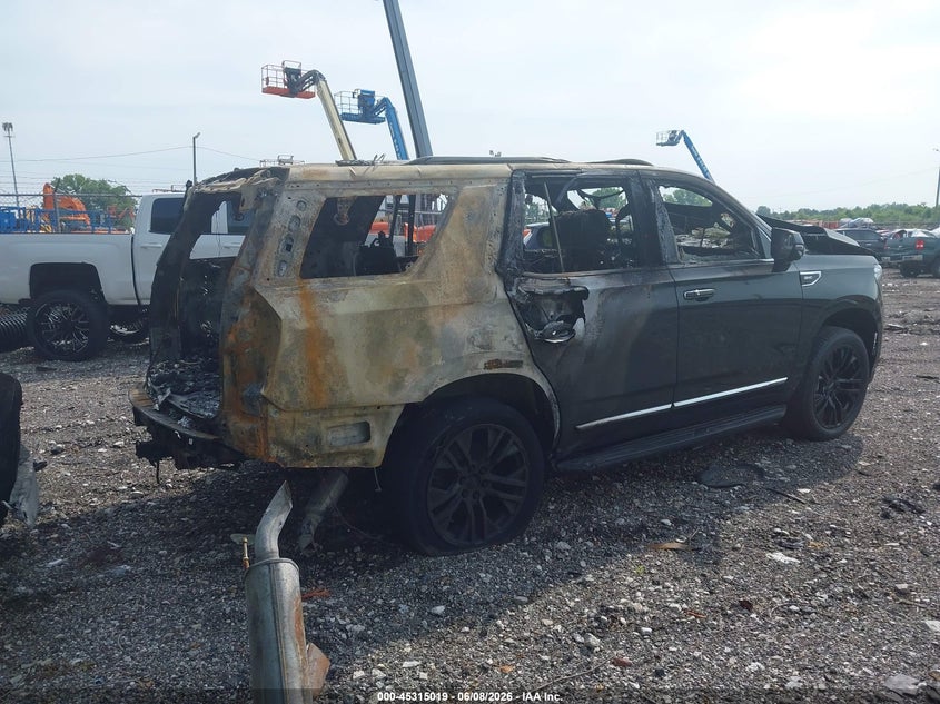 2021 Gmc Yukon VIN 1GKS2BKD9MR116740 IAAI salvage auction — BURN, Salvage Title, sold $1,800 on 2026-07-23 (photo 4)