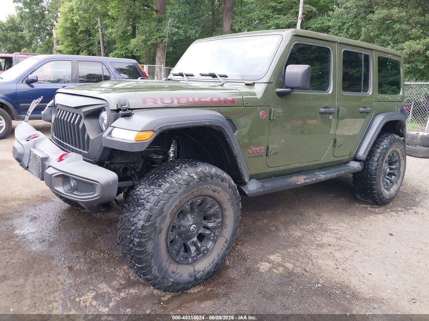 2021 Jeep Wrangler / VIN 1C4HJXFN3MW608268 IAAI salvage auction — REAR END, Salvage Title, sold $9,000 on 2026-07-18 (photo 2)