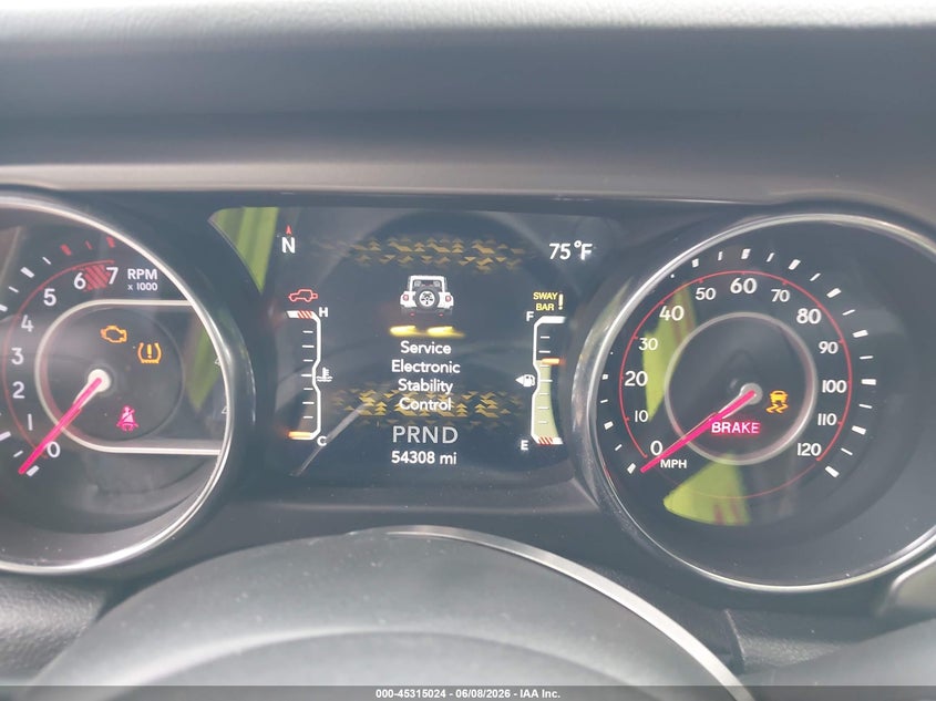 2021 Jeep Wrangler / VIN 1C4HJXFN3MW608268 IAAI salvage auction — REAR END, Salvage Title, sold $9,000 on 2026-07-18 (photo 7)