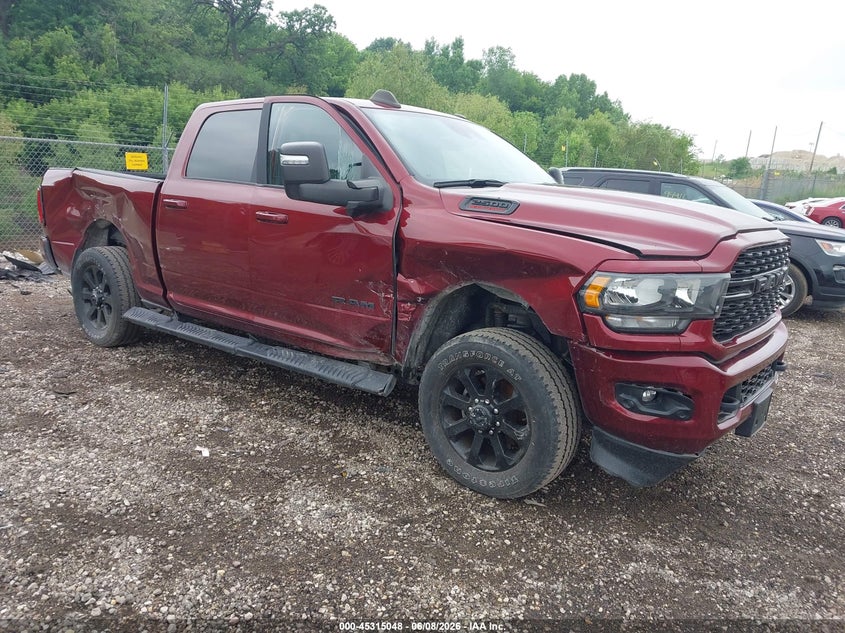 2023 Ram 2500 VIN 3C6UR5DJ6PG627550 IAAI salvage auction — RIGHT SIDE, Salvage (Illinois), sold $14,800 on 2026-08-13 (photo 1)